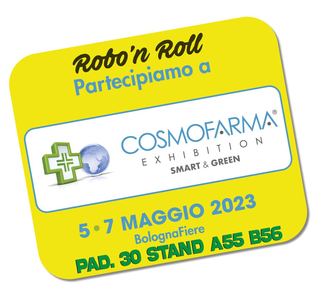 Robo al padiglione 30, Stand A55 B56 di CosmoFarma 2023 Robo a CosmoFarma 2023