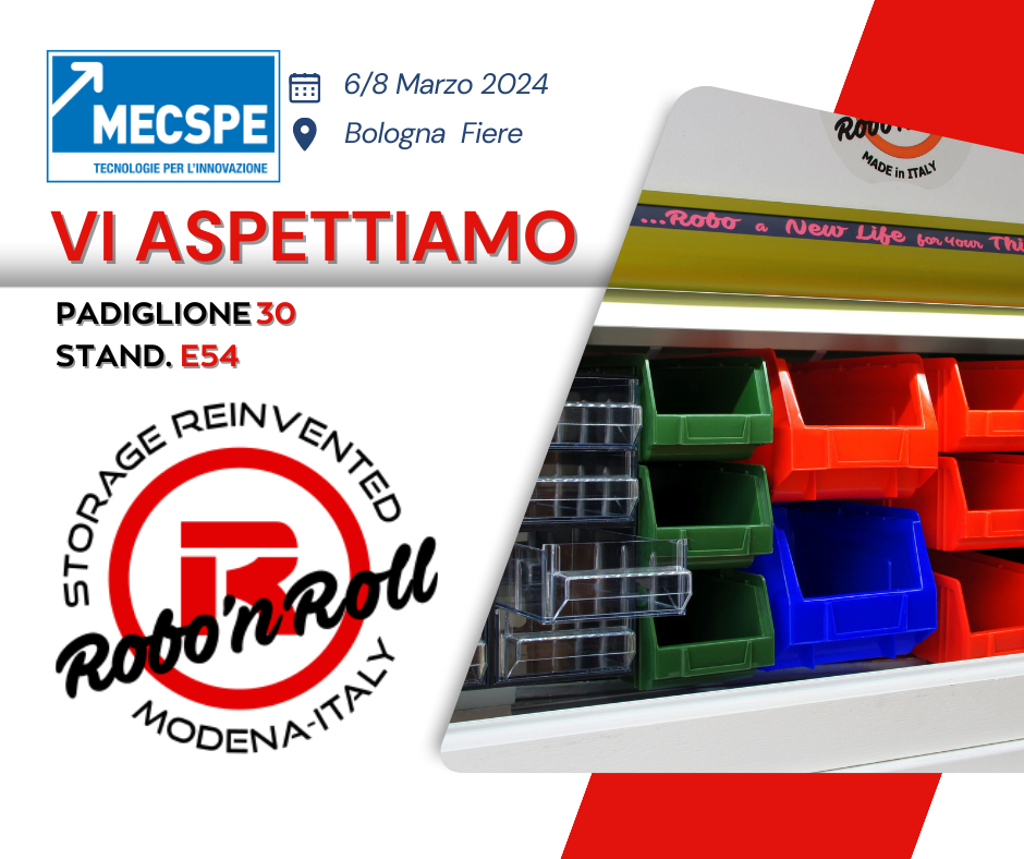 Robo al padiglione 30, Stand E54 di MECSPE 2024 Robo al MECSPE 2024