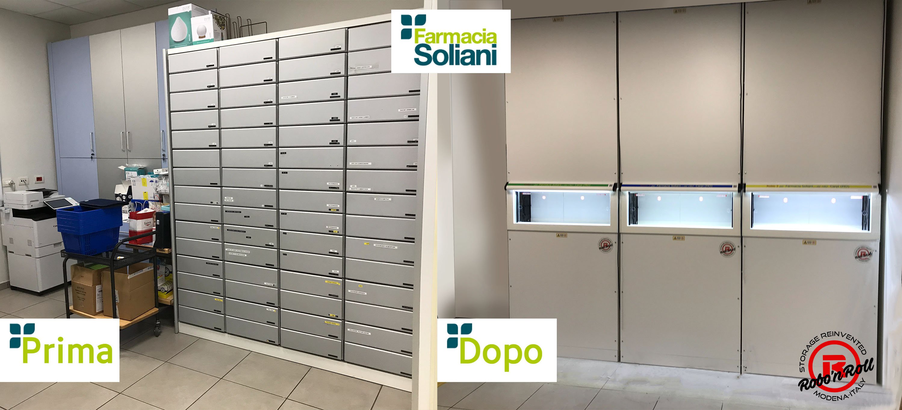 farmacia Soliani prima e dopo farmacia Soliani prima e dopo