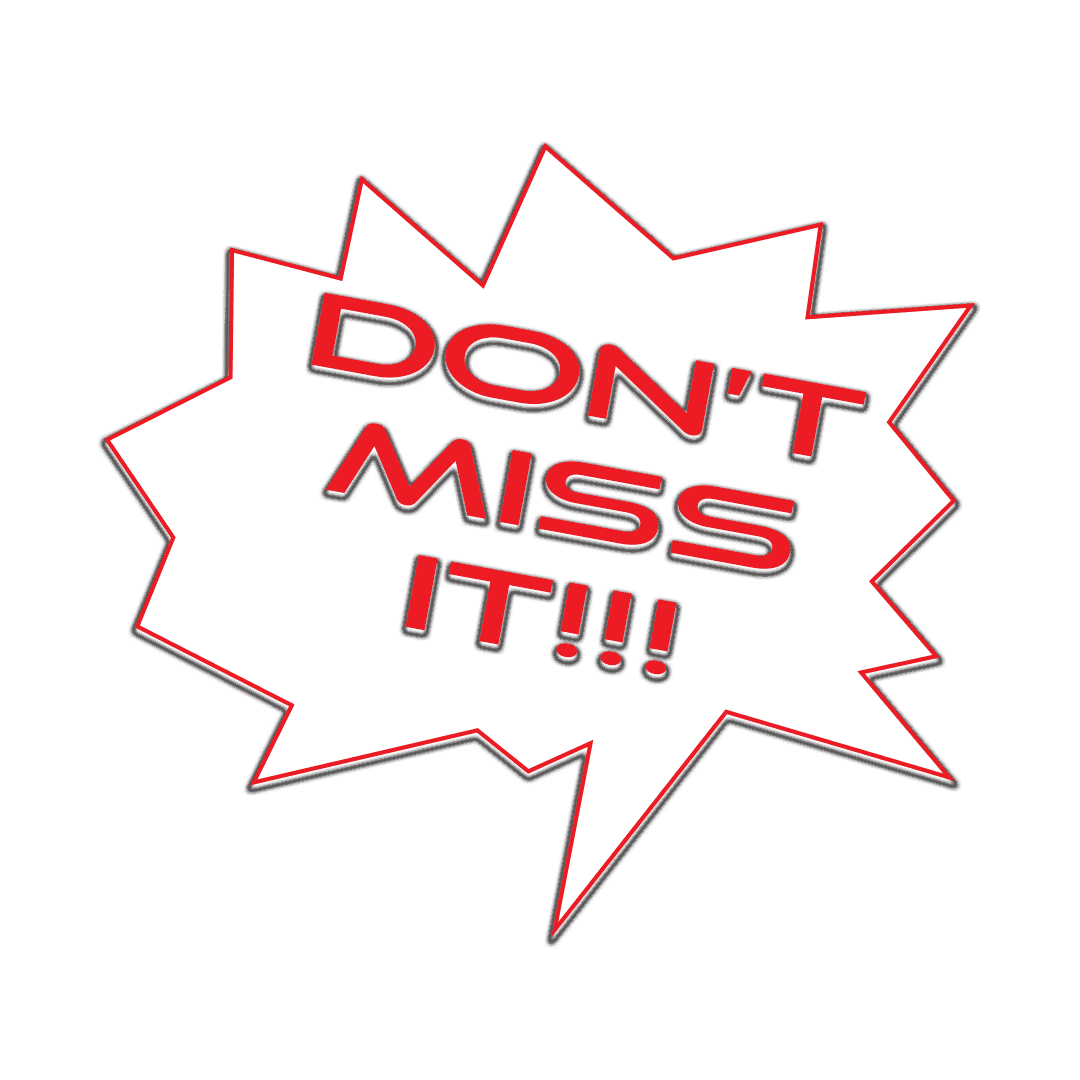 Don't miss this opportunity! Don't miss this opportunity!
