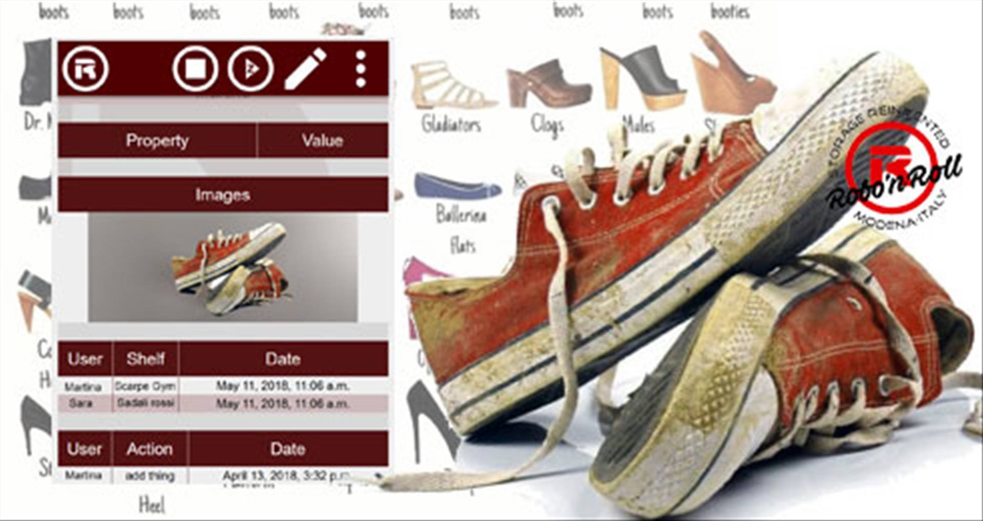 L'APPlicazione ti aiuta a catalogare i tuoi Oggetti! Basta scattare una foto alle scarpe col tuo smartphone e l'APPlicazione ti aiuterà a ritrovarle in pochi secondi.