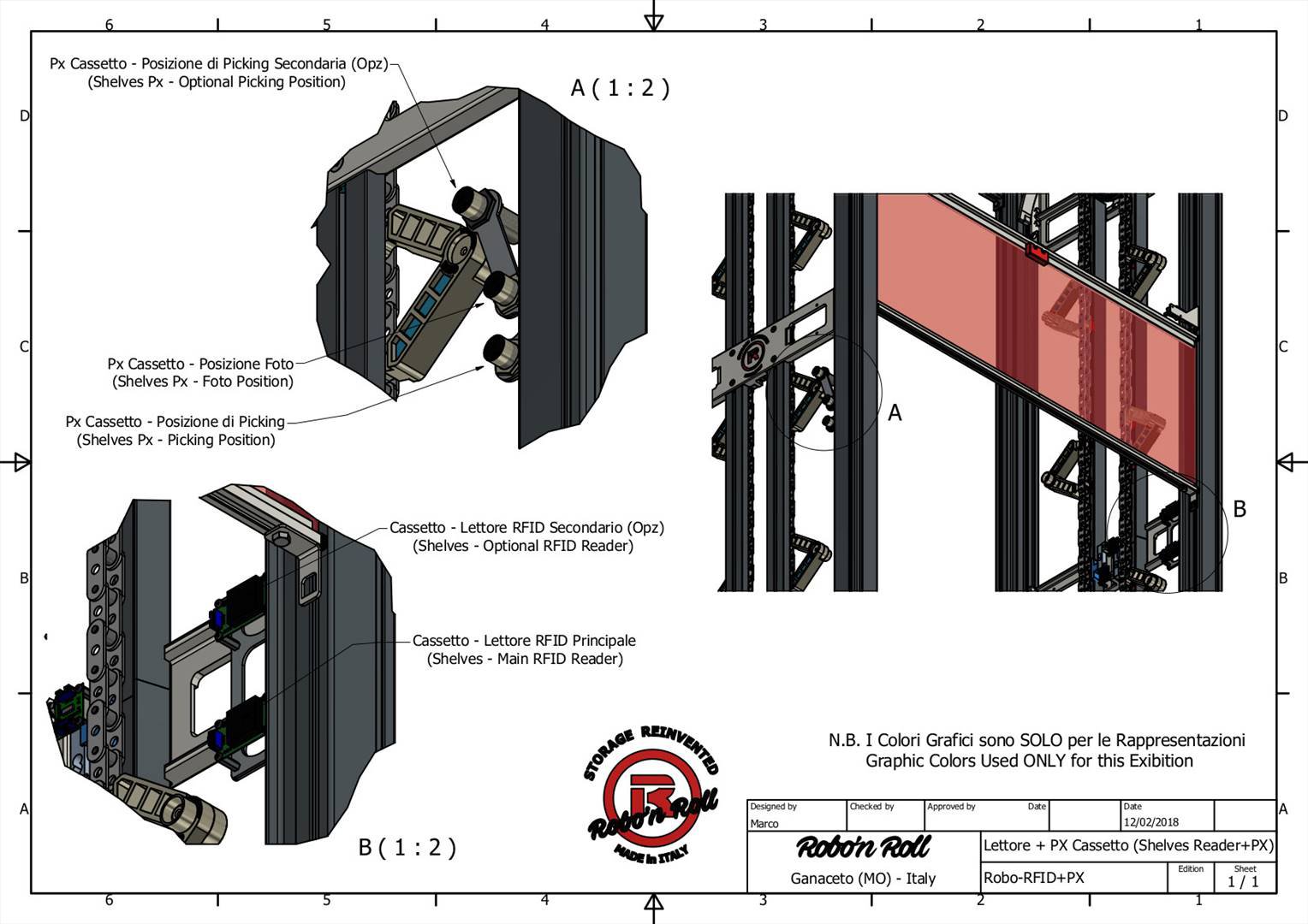 Datasheet of the detection sensors